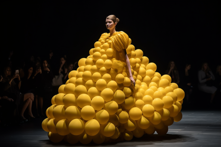 TaiMER_A_model_struts_down_the_runway_wearing_a_dress_made_enti_4998c659-f6b5-4b4c-9549-f6c796e8d070